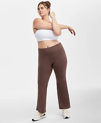 Id Ideology Plus Size High Rise Flared Leggings, Created for Macy's