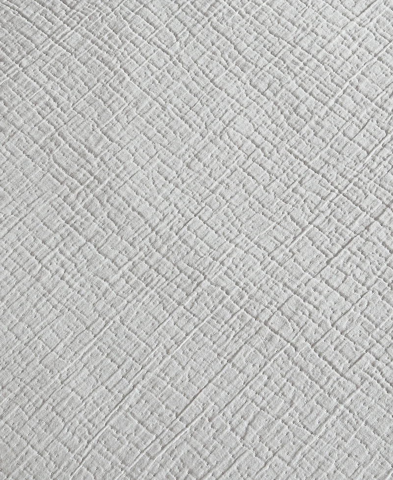 Calvin Klein Washed Texture Solid Cotton Jacquard 3 Piece Duvet Cover Set