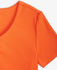 Epic Threads Little & Big Girls Ruched V-Neck Top, Exclusively at Macy's