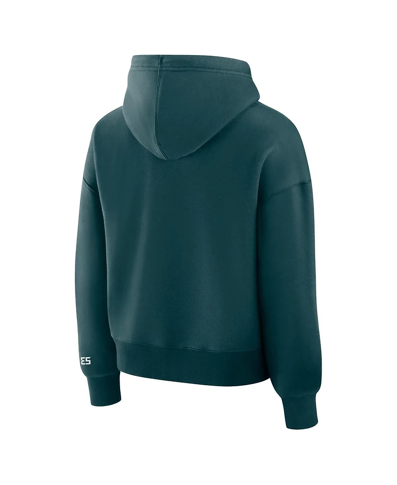 Fanatics Women's Green Philadelphia Eagles Legacy Fleece Pullover Hoodie