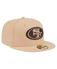 New Era Men's Tan San Francisco 49ers Candied Pecan 59FIFTY Fitted Hat