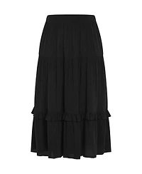 Plus Devine Beauty Plain Skirt