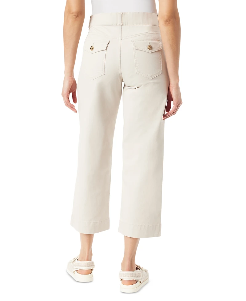 Gloria Vanderbilt Petite Shape Effect Wide-Leg Cropped Pants