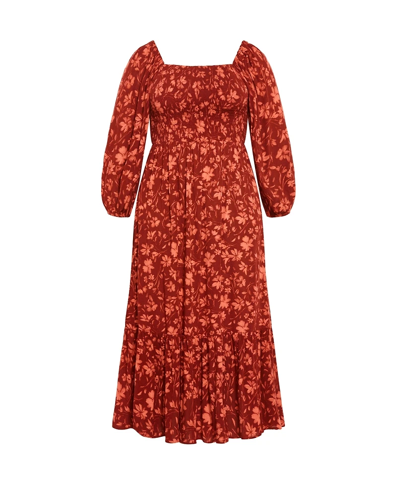 Plus Kaylee Print Maxi Dress
