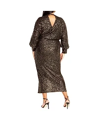 City Chic Plus Tilly Sequin Dress