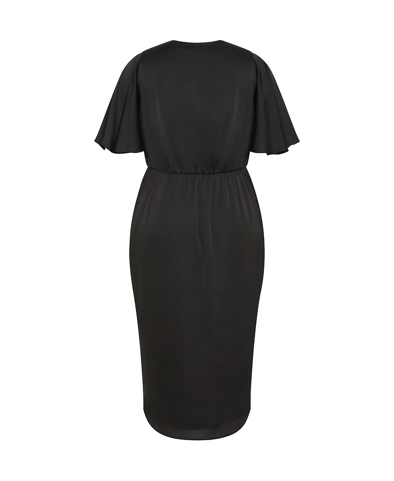 City Chic Plus Soft Ruffle Dress