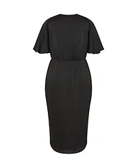 City Chic Plus Soft Ruffle Dress