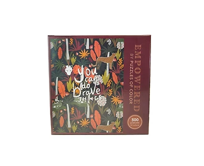 Puzzles of Color You Can Do Brave Things by Orris Eddu - 500 Piece Puzzle