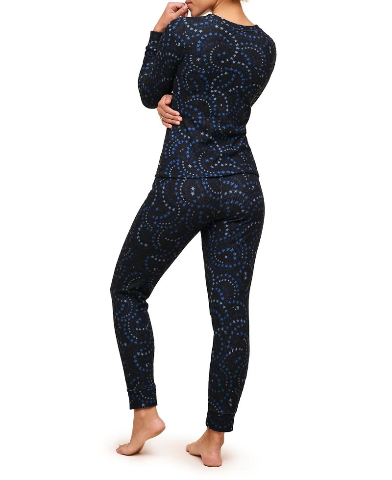Adore Me Women's Janise Pajama Long Sleeve Top & Leggings Set