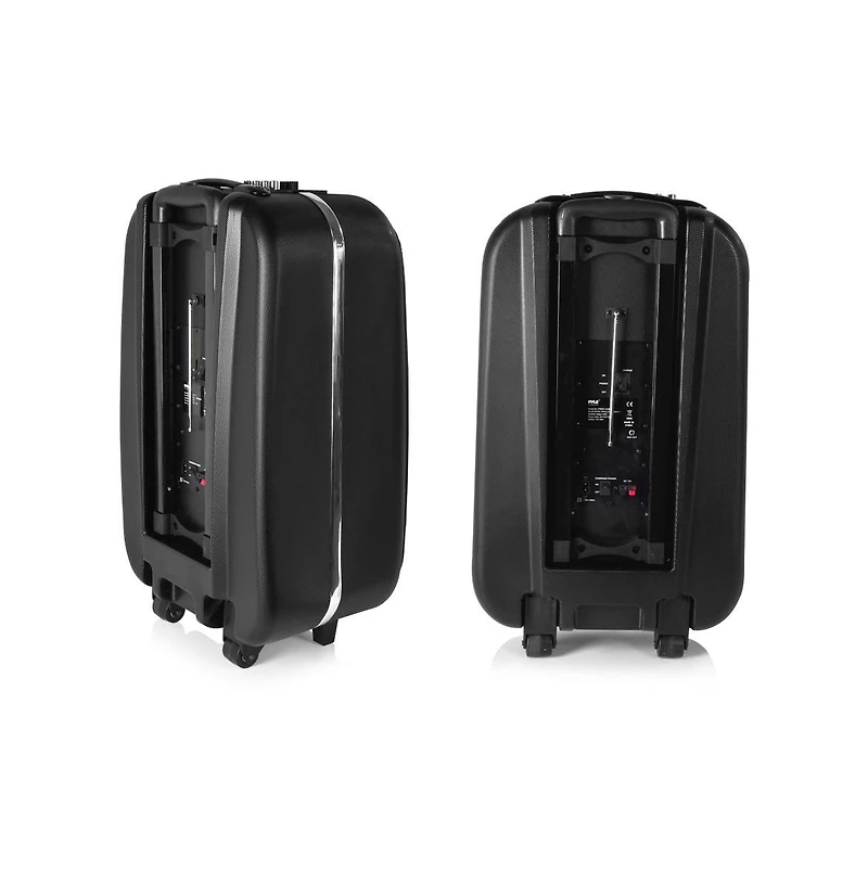 Pyle 12 Inch Full Range Portable Bluetooth Karaoke Loudspeaker, Karaoke Microphone, Built-in Rechargeable Battery with Fm Radio. (PWMA1225BT), Black