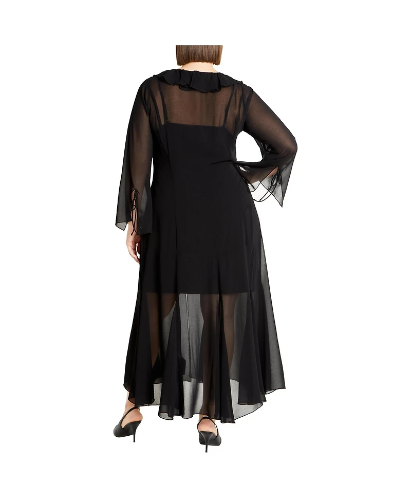 City Chic Plus Vamp Maxi Dress