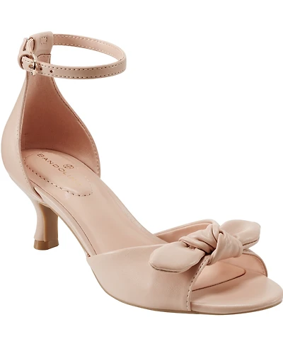Bandolino Women's Andora Bow Kitten Heel Sandals