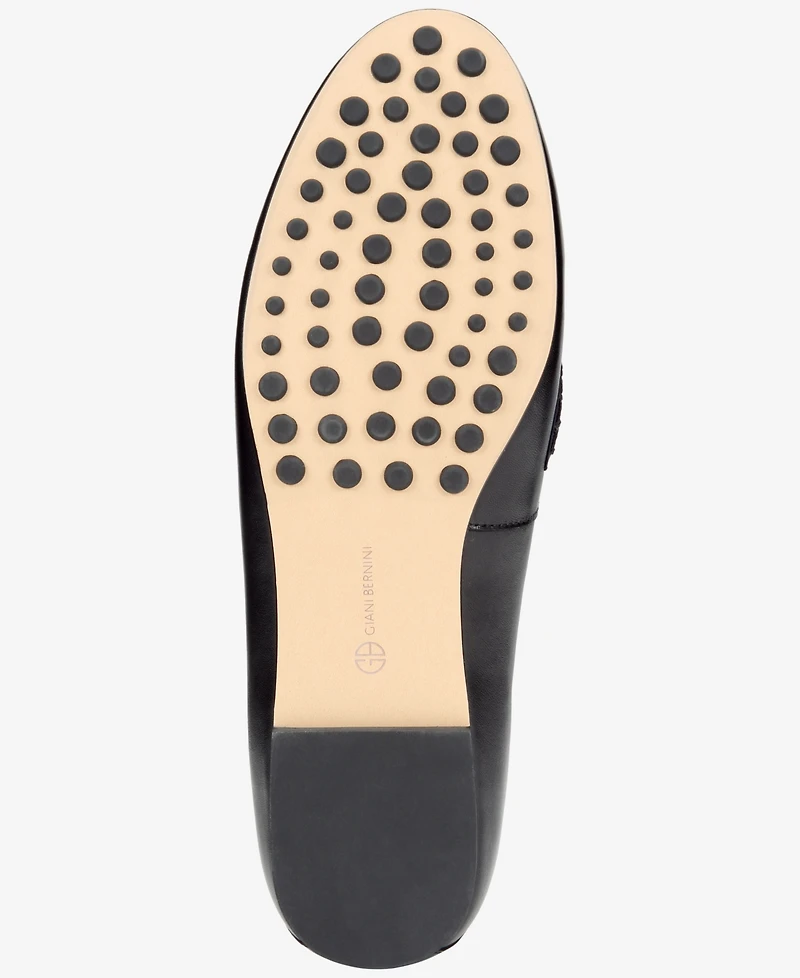 Giani Bernini Women's Beckhamm Leather Tailored Loafers, Created for Macy's