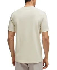 Boss by Hugo Men's Cotton-Blend Bubble-Jacquard T-Shirt