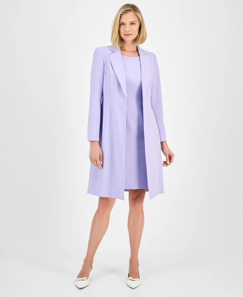 Le Suit Women's Elongated Blazer Dress Suit, Regular & Petite
