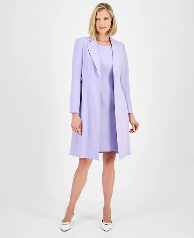 Le Suit Women's Elongated Blazer Dress Suit, Regular & Petite