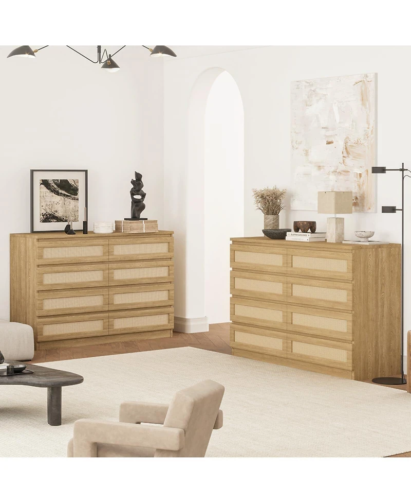 gaomon 8 Drawer Double Dresser for Bedroom