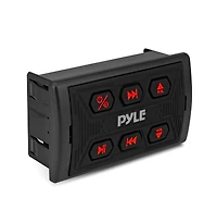 Pyle Wireless Bt Audio Controller, Waterproof Marine Receiver Remote