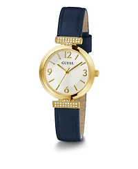 Guess Women's Analog Genuine Leather Watch