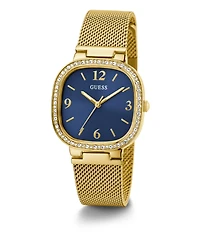 Guess Women's Gold-Tone Mesh Bracelet Watch, 32mm