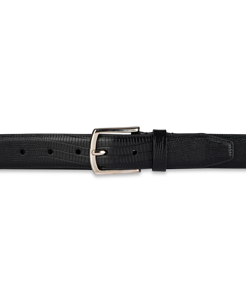 Alfani Men's Feather Edge Lizard Dress Belt