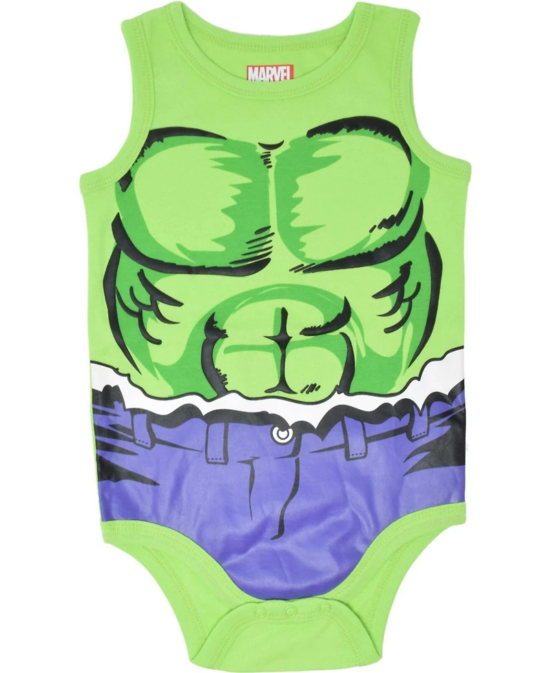 Avengers Baby Boys Marvel Spider-Man Iron Man Captain America 5 Pack Bodysuits Newborn to