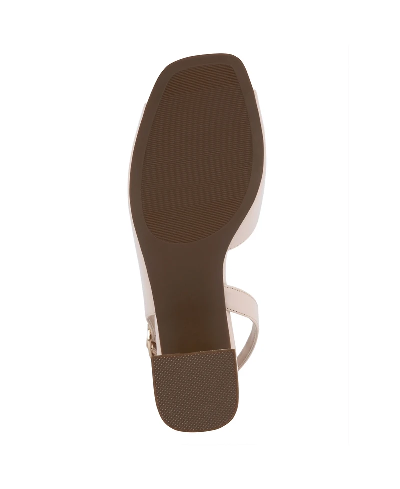 Jones New York Women's Ondree Slingback D'Orsay Peep Toe Block Heel Sandals
