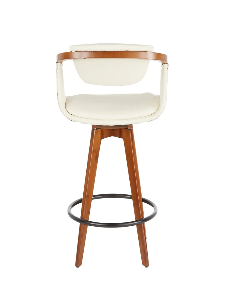 Lumisource 36" Bamboo Oracle Mid-Century Modern Counter Stool