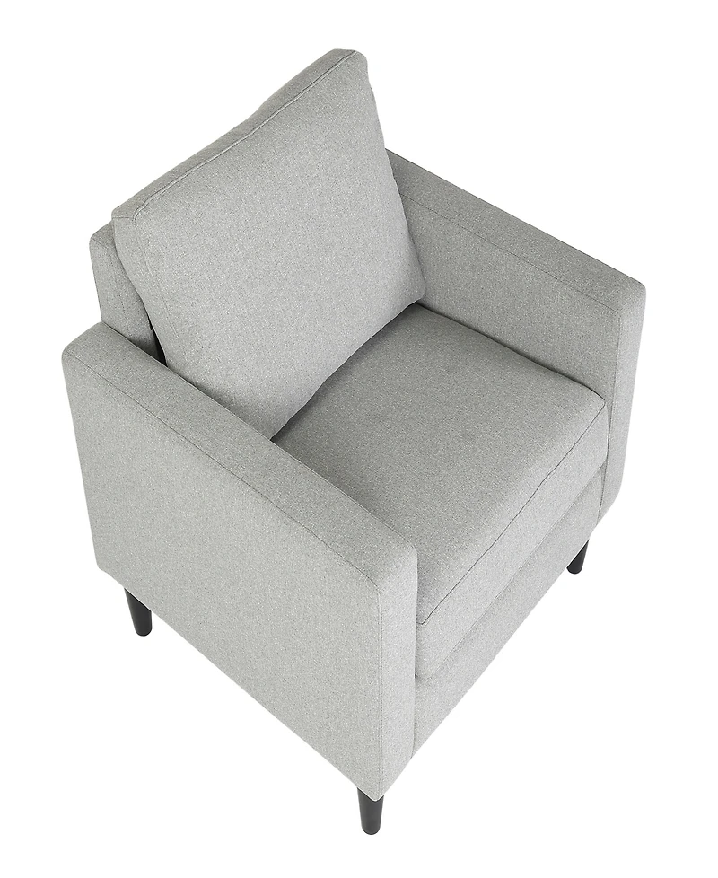 Lumisource 33" Wood Wendy Contemporary Arm Chair