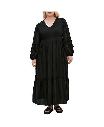 Plus Malia Plain Maxi Dress