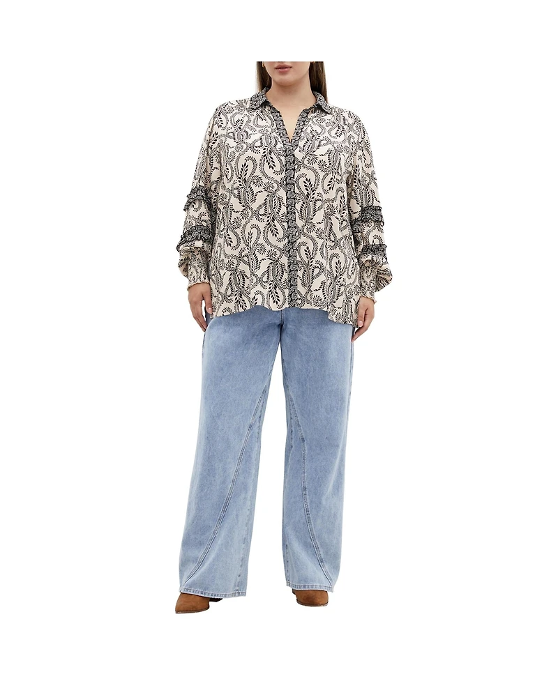 City Chic Plus Dreamweaver Shirt