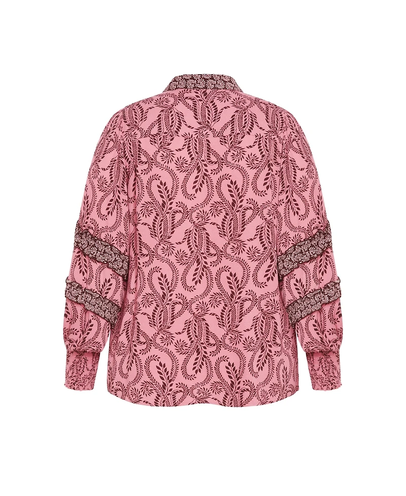 City Chic Plus Size Dreamweaver Shirt