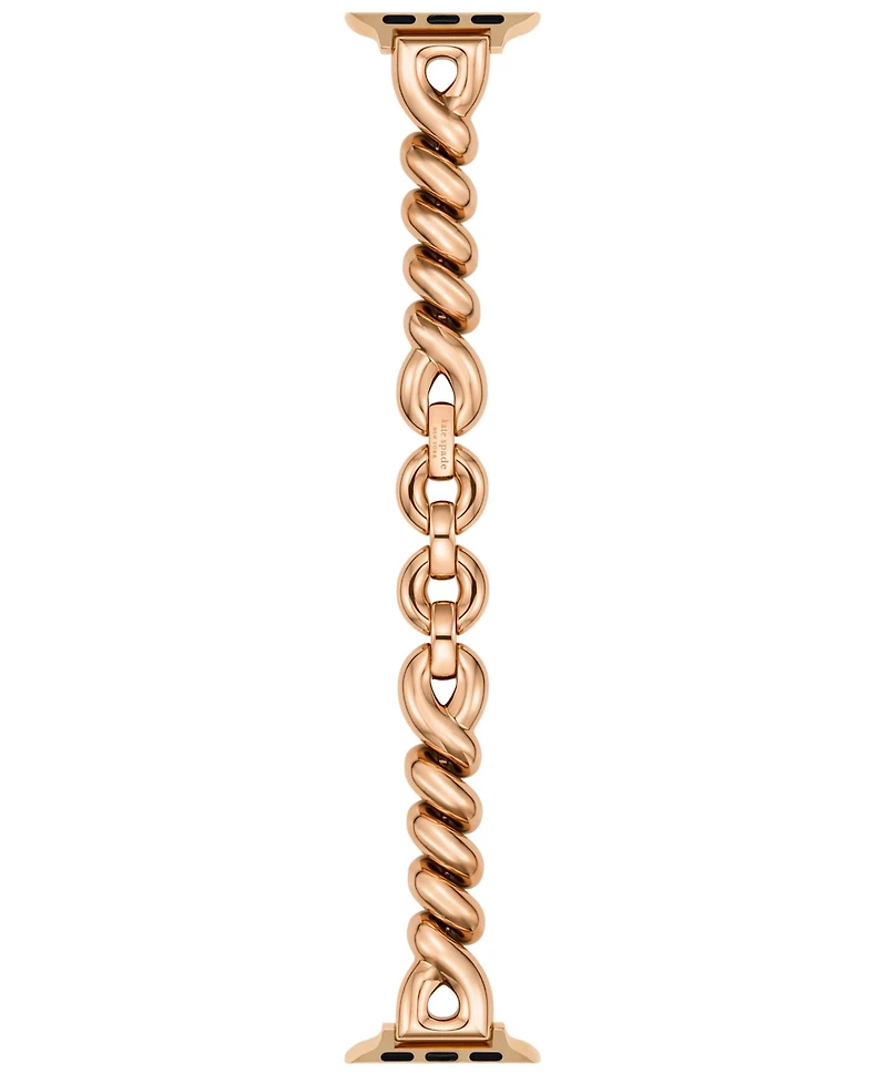 Kate Spade New York Women's Rose Gold-Tone Stainless Steel Band for Apple Watch, 38/40/41/42/44/45mm