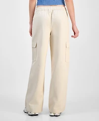 Celebrity Pink Juniors' Cargo Strap Wide-Leg Pants