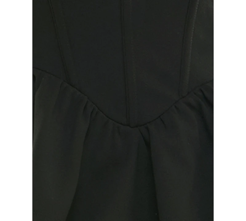 Emerald Sundae Juniors' Tiered Ruffle Corset Dress