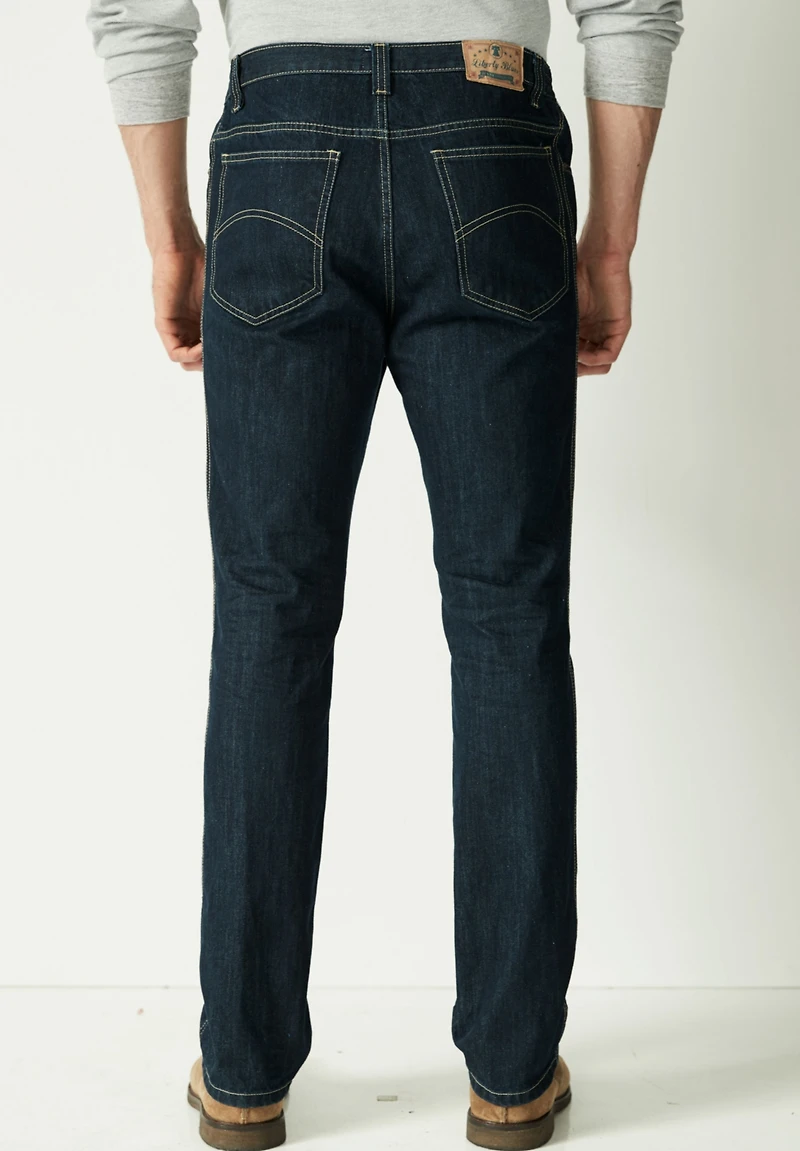 Liberty Blues Big & Tall by KingSize Athletic Fit Side Elastic 5-Pocket Jeans