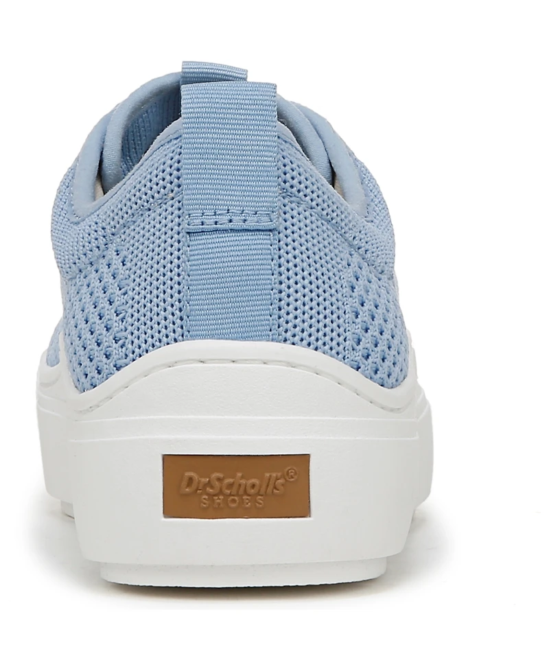 Dr. Scholl's Women's Time Off Knit Lace Up Platform Sneakers
