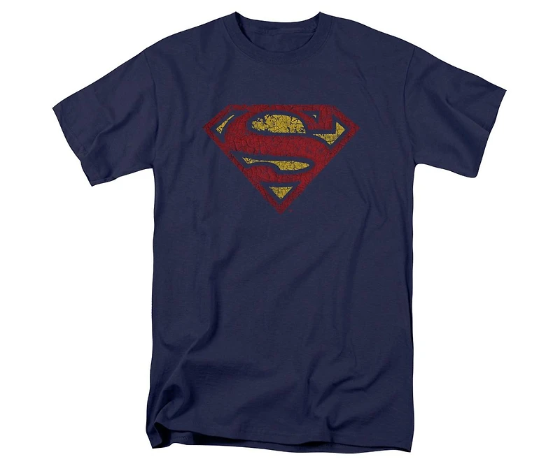 Superman Mens Crackle S Short Sleeve Adult Tee / T-Shirt