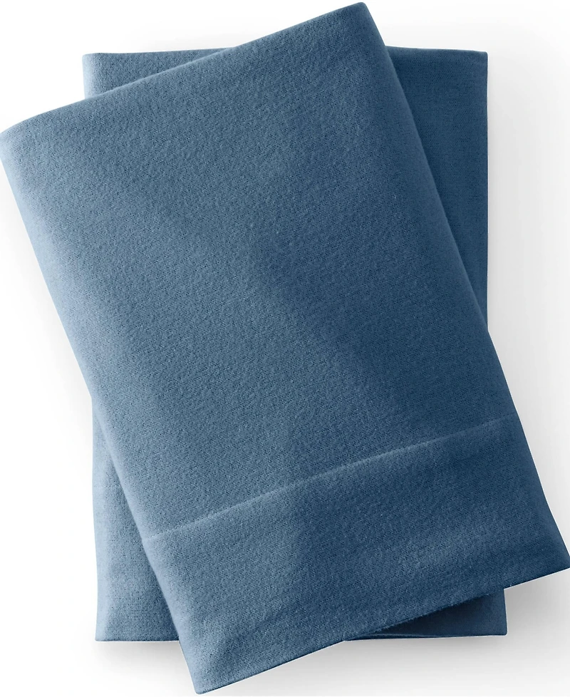 Lands' End Comfy Super Soft Cotton Flannel Pillowcases