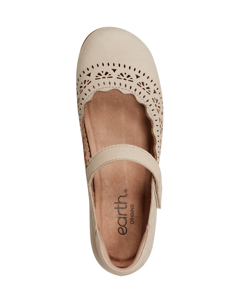 Earth Women's Brady Leather Mary Jane Flats