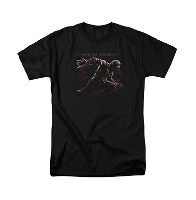 Mortal Kombat X Mens Scorpion Lunge Short Sleeve Adult Tee / T-Shirt