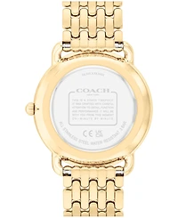 Coach Women's Elliot Gold-Tone Stainless Steel Bracelet Watch, 36mm