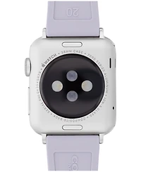 Coach Women's Purple Floral Silicone Strap Band for Apple Watch 38mm, 40mm, 41mm