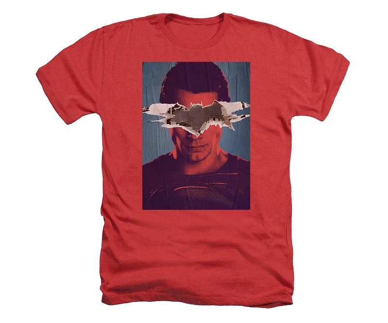 Batman V Superman Mens Poster Adult Heather Tee / T-Shirt