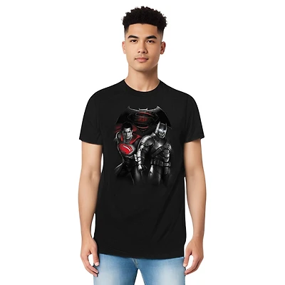 Batman V Superman Mens Stand Off Short Sleeve Adult Tee / T-Shirt