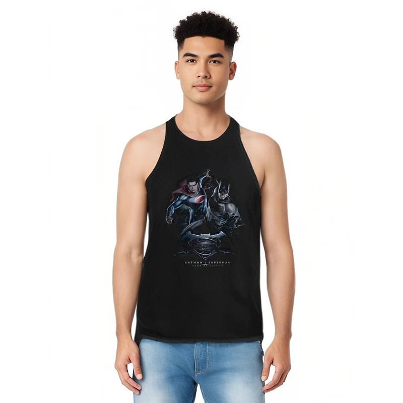 Batman V Superman Men's Team Up Adult Tank Top