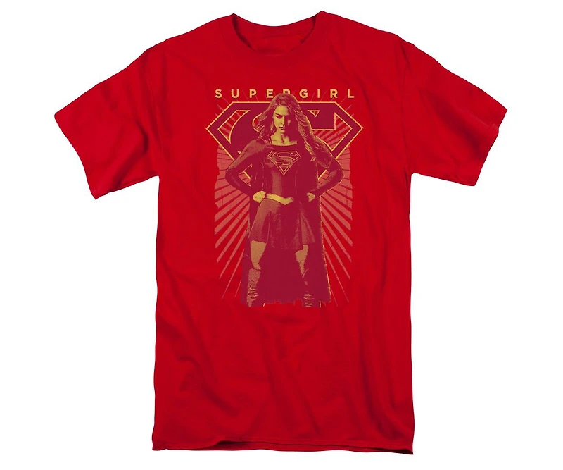 Supergirl Mens Ready Set Short Sleeve Adult Tee / T-Shirt