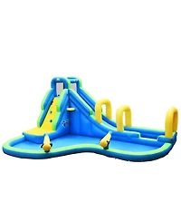 Gymax Kids Inflatable Water Park Bounce House Blower