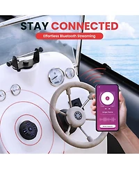 Pyle Dual 6.5” Waterproof Marine Speaker Kit with Bluetooth Amplifier & Microphone