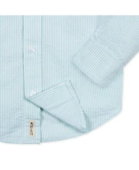Hope & Henry Baby Boys Long Sleeve Seersucker Button Down Shirt